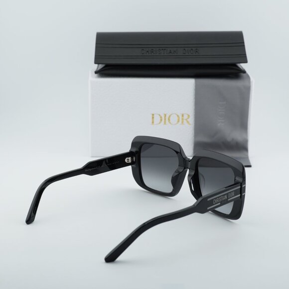 Dior DIORSIGNATURE S11F 14A1 Square Sunglasses - Black/Grey